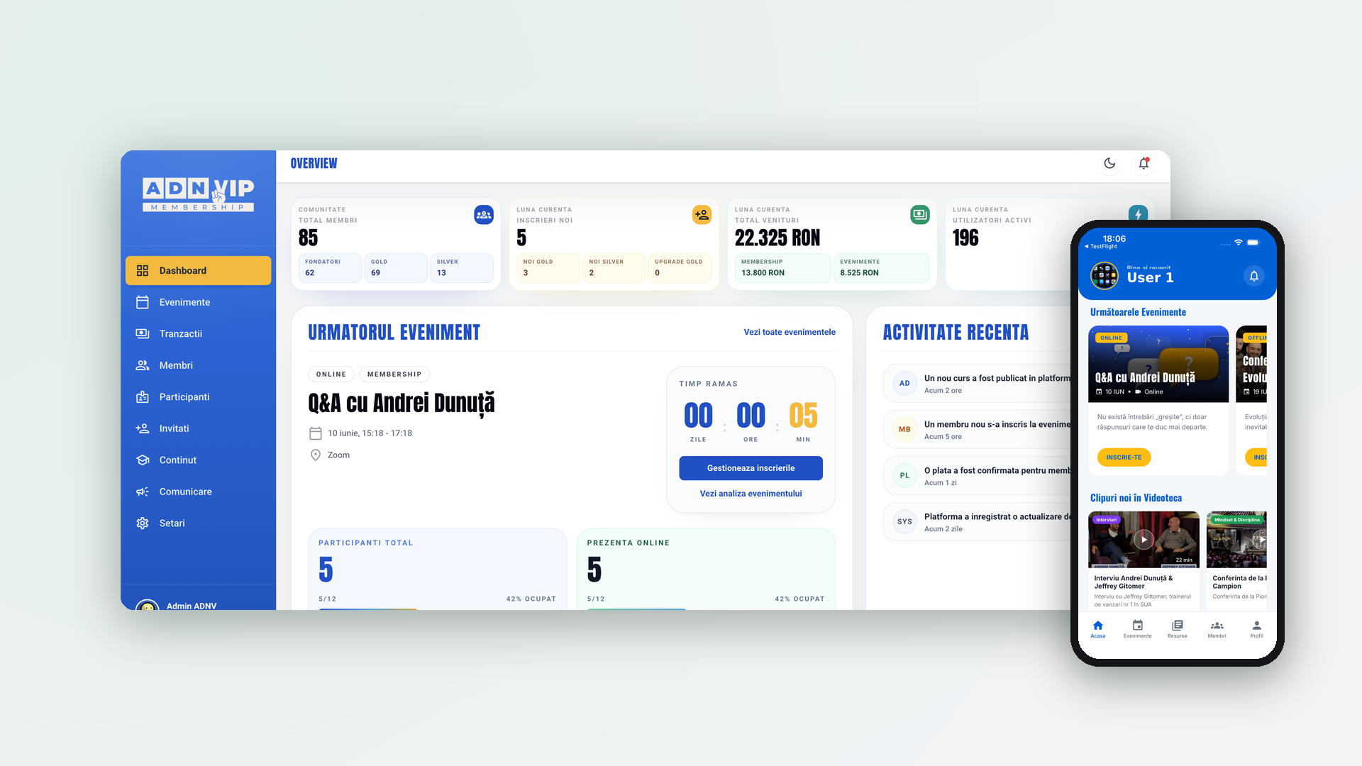 ADNV Membership app preview
